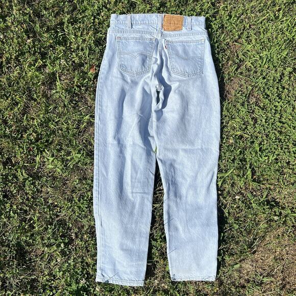VTG Levi's 550 31x30 Blue Faded Made in USA Orange Tab 1993 Grunge Skater Taper - Picture 4 of 10